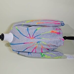 Be Kind Rainbow Tie-Dye Gray Sweatshirt